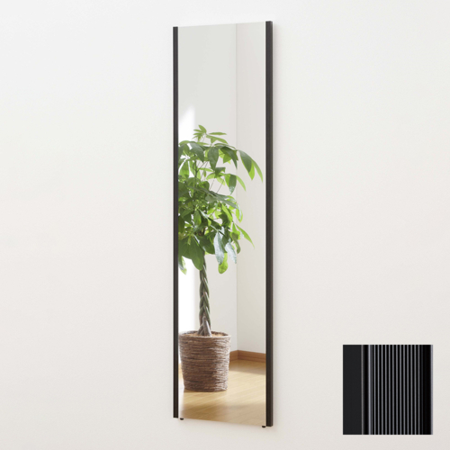 リフェクス 軽くて割れないミラー 鏡 ロング姿見 ブラック REFEX 【代引不可/北海道・沖縄・離島配送不可】 リフェクス 軽くて割れないミラー 鏡 ロング姿見 ブラック REFEX 【代