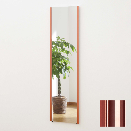 リフェクス 軽くて割れないミラー 鏡 ロング姿見 レッド REFEX 【代引不可/北海道・沖縄・離島配送不可】 リフェクス 軽くて割れないミラー 鏡 ロング姿見 レッド REFEX 【代引
