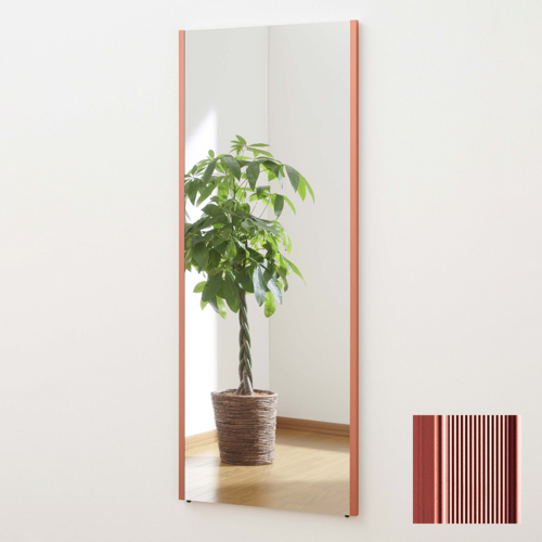 リフェクス 軽くて割れないミラー 鏡 ビック姿見 レッド REFEX 【代引