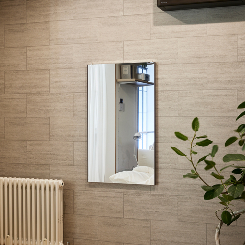 リフェクス 軽くて割れないミラー 鏡 リフェクス バリエ ダブル ダークブラウン REFEX 【代引不可/北海道・沖縄・離島配送不可】