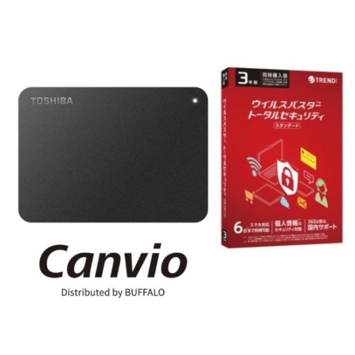 東芝 外付け ハードディスク 4TB Canvio Desktopバッファロー製
