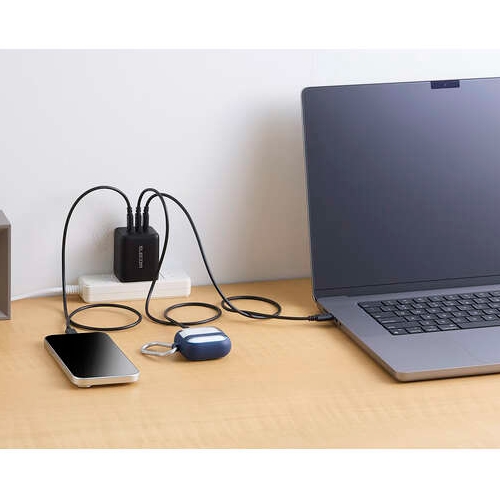 エレコム(ELECOM) ACDC-PD113100-BK ブラック 充電器 PD 100W USB-C ×3 GaN II採用 MacBook スマホ・タブレット対応_13