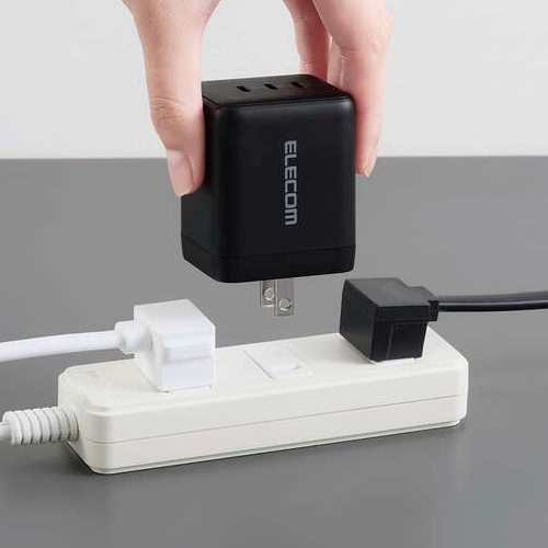 エレコム(ELECOM) ACDC-PD113100-BK ブラック 充電器 PD 100W USB-C ×3 GaN II採用 MacBook スマホ・タブレット対応_9