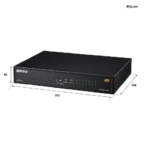 バッファロー(BUFFALO) LXW10G8 ブラック 10Gbps対応 8ポート スイッチングハブ_3