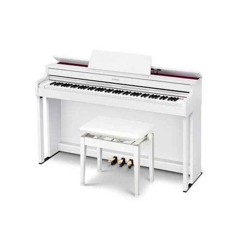 【標準尺度取りつける必要経費込】【長期間5年言いはなつ付】CASIO(カシオ) AP-300WE 白いこと材木調 CELVIANO Classic Line 陰電子洋琴 88鍵盤楽器