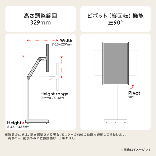 LGエレクトロニクス(LG) STA32F LG Smart Monitor Swing Stand