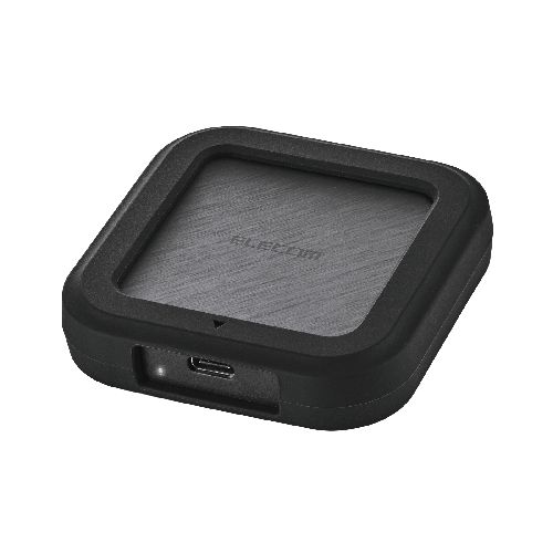 エレコム(ELECOM) ESD-EHC1000GBK ブラック 外付けSSD 1TB USB4 40Gbps対応 ポータブルSSD 最大読込3000MB/s 高速転送 Type-C ファンレス設計 耐衝撃