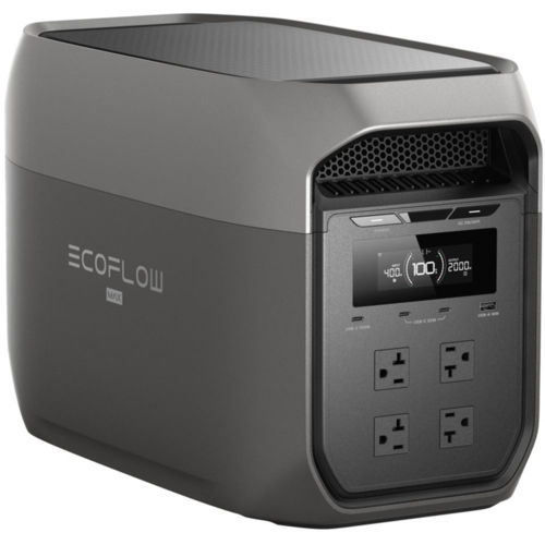 エコフロー(EcoFlow) EcoFlow DELTA 3 Max 2048Wh 定格2200W高出力 リン酸鉄リチウムイオン ポータブル電源 9つの出力ポート