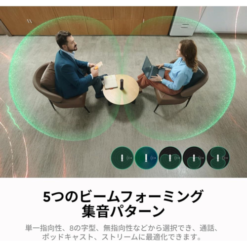 Insta360 Insta360 Wave アークティックホワイト AIスピーカーフォン 全方位 CINSABCA-WAVE01 AI文字起こし・要約・99言語対応_6