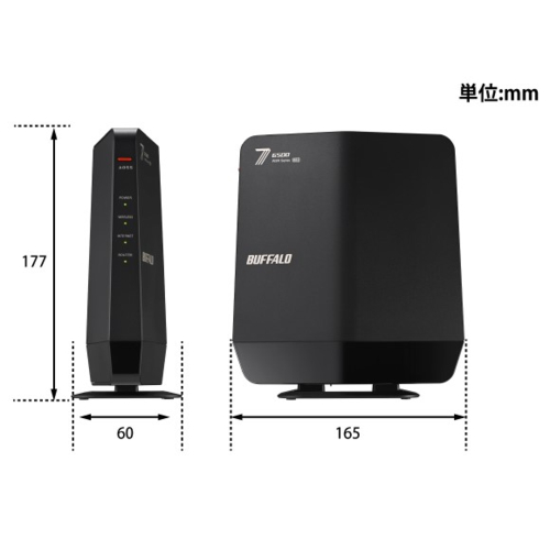 バッファロー(BUFFALO) WSR6500BE6P-BK Wi-Fi 7 be 5764+688Mbps IPv6
