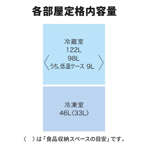 【設置＋長期保証】三菱(MITSUBISHI) MR-P17M-W マットホワイト 2ドア冷蔵庫_12