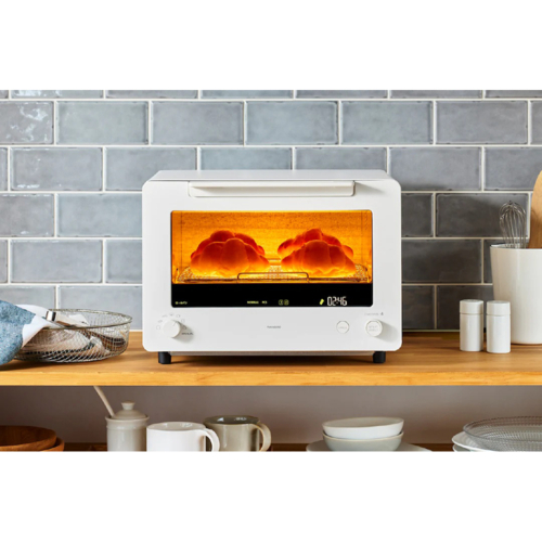 【長期保証付】ツインバード(TWINBIRD) TS-D487W（ホワイト) 匠ブランジェトースター PLUS オーブントースター 4枚焼き リベイク 世界一のパン職人と共同開発