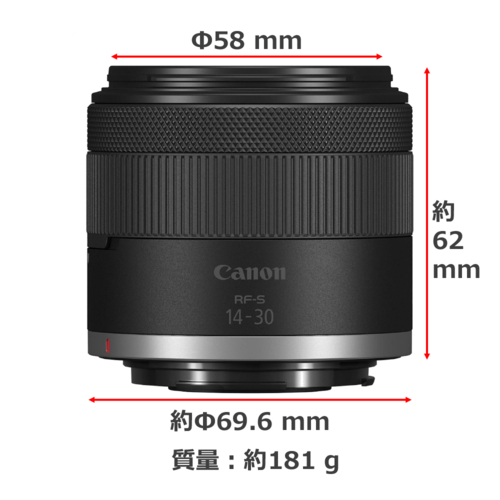 CANON(キヤノン) RF-S14-30mm F4-6.3 IS STM PZ キヤノンRFマウント 広角ズームレンズ