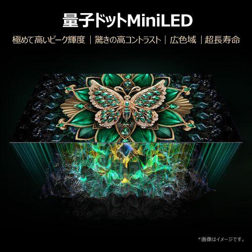 【標準設置料金込】TCL(ティーシーエル) 65C6K 65V型 量子ドット4K MiniLED液晶テレビ C6Kシリーズ GoogleTV ONKYO 2.1ch Hi-Fiシステム_1