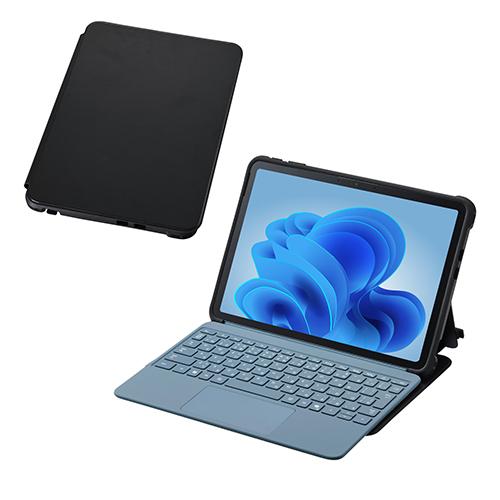 エレコム(ELECOM) TB-MSP25HVCKFBK ブラック Surface Pro 12 インチ ケース スタンド機能 衝撃吸収 キーボード対応