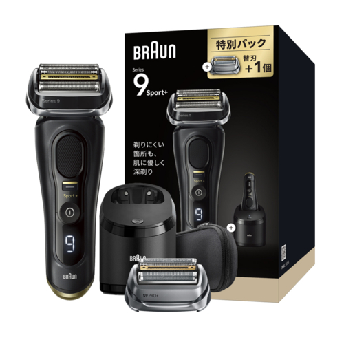 ブラウン(BRAUN) シリーズ9 SPORT+ 9350cc メンズシェーバー 替刃1個 