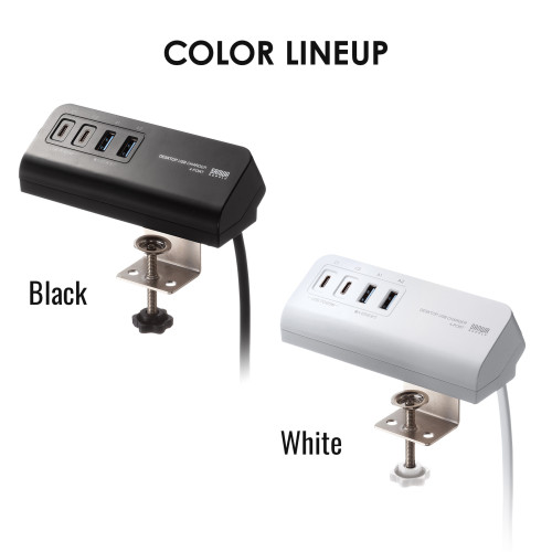 サンワサプライ ACA-PD106BK USB PD対応クランプ式AC充電器 PD65W・C×2＋A×2・ブラック_10