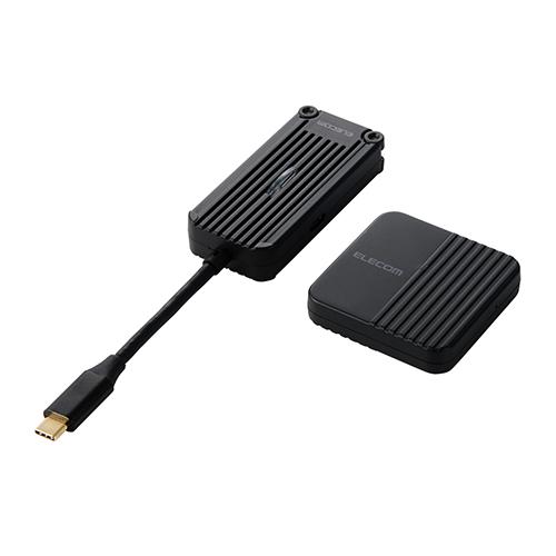 エレコム(ELECOM) DH-CW4K110BK ブラック USB Type-C ワイヤレスHDMI 送受信機セット 1080p/30m転送 無線化 アプリ不要 簡単接続