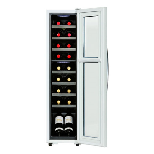 【設置＋長期保証】デバイスタイル(deviceSTYLE) DCG-C18S-W ホワイト ワインセラー 18本収納_2