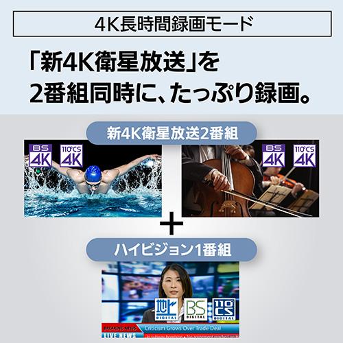 【長期保証付】パナソニック(Panasonic) DMR-4T405 ディーガ ブルーレイディスクレコーダー 4TB