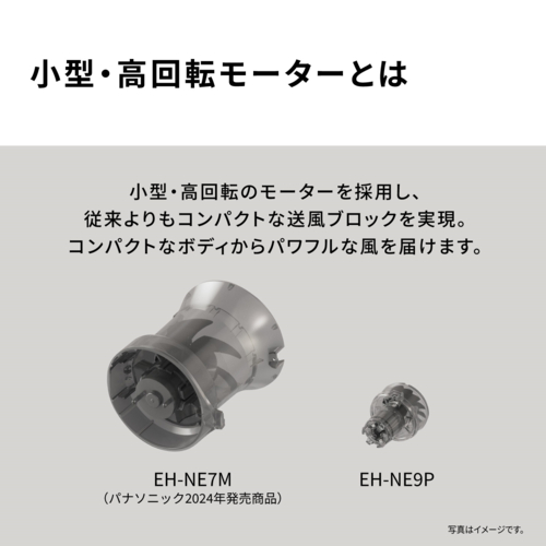 パナソニック(Panasonic) EH-NE9P-T(グラスブラウン)イオニティ ヘアドライヤー ヘッドスパノズル付き スケルトンモデル コンパクト設計 小型_3