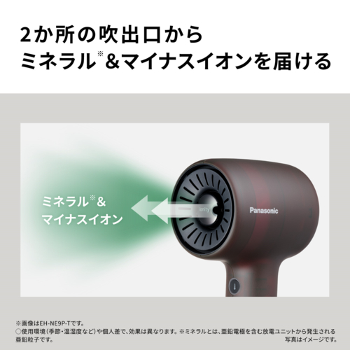 パナソニック(Panasonic) EH-NE9P-T(グラスブラウン)イオニティ ヘアドライヤー ヘッドスパノズル付き スケルトンモデル コンパクト設計 小型_7