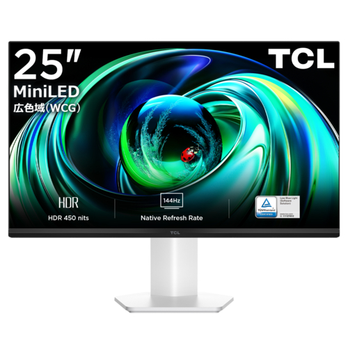 TCL(ティーシーエル) TCL 25G54 G54シリーズ Mini LEDモニター 25型 HFSパネル 144Hz