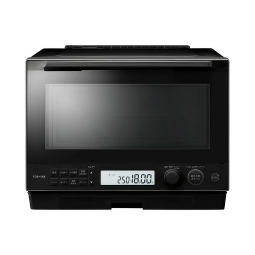 【長期保証付】東芝(TOSHIBA) ER-D100YMA-K(ブラック) オーブンレンジ 石窯ドーム 30L ヤマダオリジナルモデル 背面ピッタリ設置 ホワイトバックライト液晶