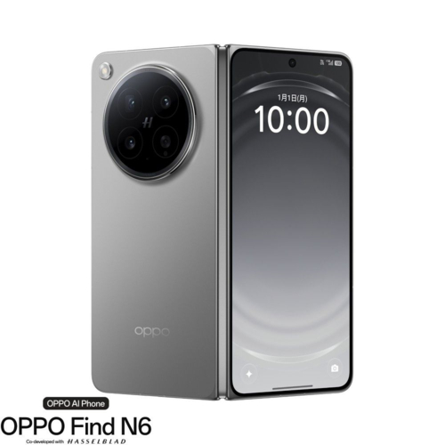 OPPO(オッポ) OPPO Find N6 ステラチタニウム 8.12/6.62型 16/512GB SIMフリースマートフォン 折りたたみ CPH2765 ST