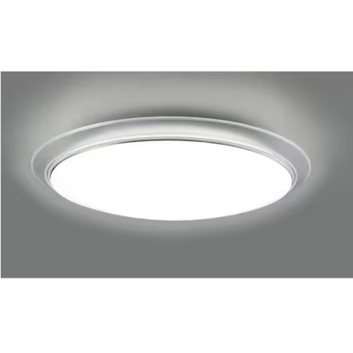 東芝(TOSHIBA) NLEH12058E-LC LEDシーリングライト 12畳 調光 調色 リモコン付 ON/OFFタイマー搭載 省エネモデル シルバートリムデザイン