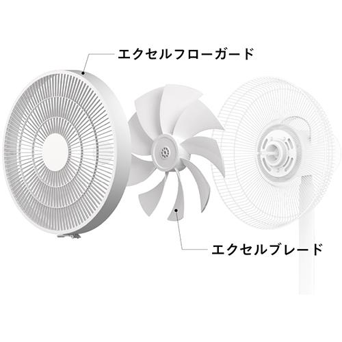 ツインバード(TWINBIRD) EF-J952W ホワイト サーキュレーション扇風機_3
