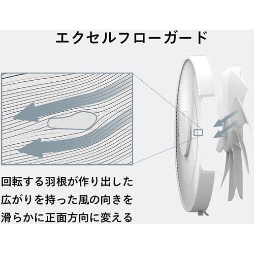 ツインバード(TWINBIRD) EF-J952W ホワイト サーキュレーション扇風機_9