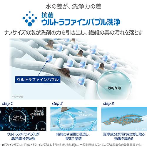 【設置】東芝(TOSHIBA) AW-7DH6 W グランホワイト 全自動洗濯機 ZABOON_1