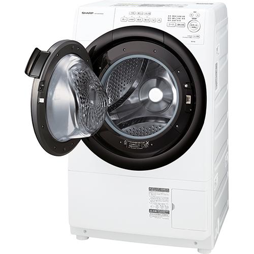 【標準設置料金込】【長期保証付】シャープ(SHARP) ES-7S2-WL ホワイト系 ドラム式洗濯機 左開き 洗濯7kg/乾燥3.5kg_9
