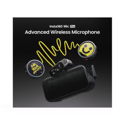 Insta360 Insta360 Mic Pro 2TX+1RX 変速機機2台+受付機1台 MCA10-MICPRO01 カスタマイズできるE-Ink見せびらかす積み上げるの無線電話マイクロホン