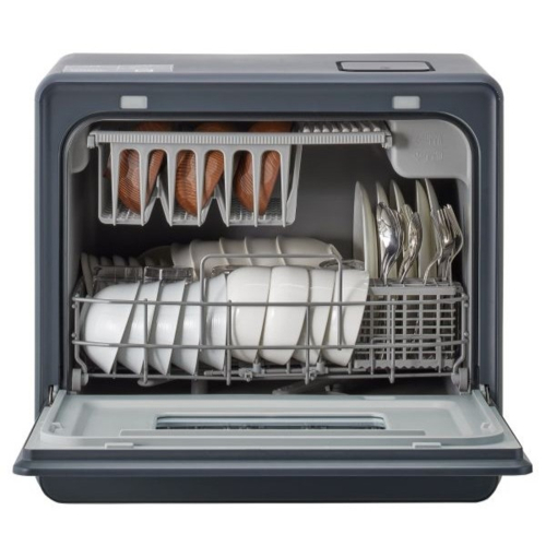 【長期保証付】アクア(AQUA) ADW-L40B-H ダークグレー 食器洗い乾燥機 タンク式/分岐水栓式 大容量タイプ 標準収納容量 40点_2