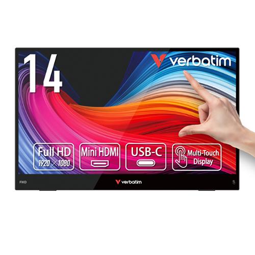 Verbatim(バーベイタム) PMLT14V1 ブラック モバイルモニタ 14型ワイド 13,675円