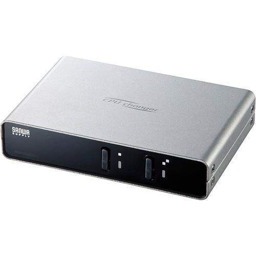 サンワサプライ SW-KVM2LPN2 パソコン自動切替器 2:1