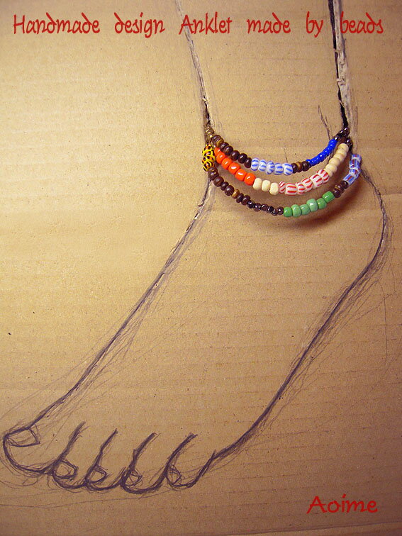 アンクレット 足首 アクセサリー ミックスビーズ ハンドメイド 手作り 3 13の通販はau Pay マーケット 青い目