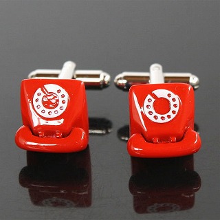 レトロ赤電話カフスの通販は 4,960円