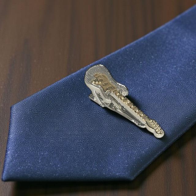 ギターモチーフカフスボタン・ネクタイピンセット_3