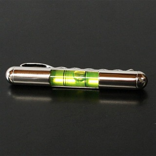 水準器（緑）　カフス、タイピンセット【カフスボタン・タイバー】 ギフト プレゼント 送料無料_1