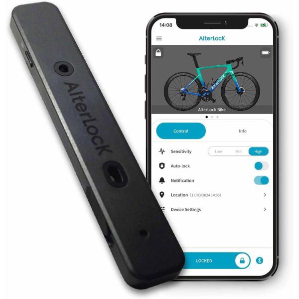 【即納】オルターロック 第3世代 標準ボルトセット 愛車を見守るサイクルガード アラーム/GPS通信機能搭載