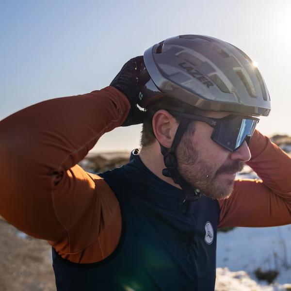 シマノレイザー Tempo KinetiCore AF アジアンフィット ブルー ヘルメット LAZERの通販は