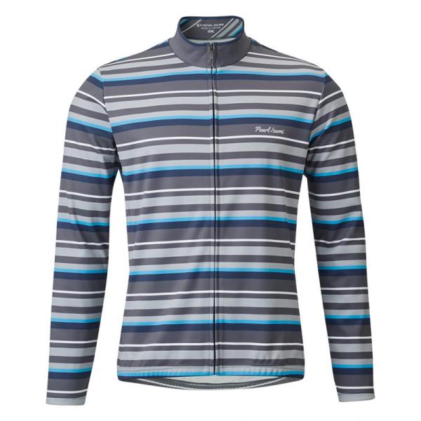 パールイズミ 【9334-BL】シティライド ウォーム プリント ジャージ 4.グレーボーダーの通販は 10,420円