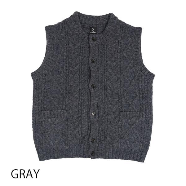 リンプロジェクト 【2225】ケーブルニット ベスト グレーの通販は