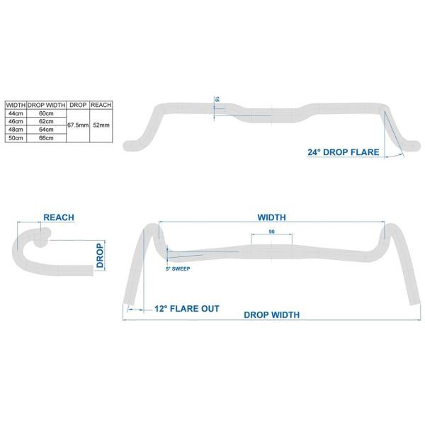 リッチー COMP CORRALITOS バークランプ径：31.8mm ドロップハンドル