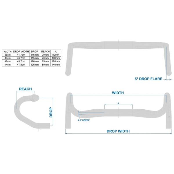 リッチー COMP SKYLINE バークランプ径：31.8mm ドロップハンドル