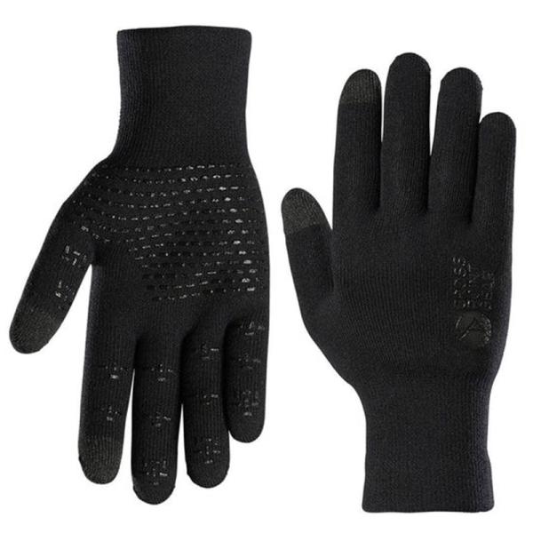 シャワーズパス Cross Point Waterproof Knit Gloves ブラック タッチパネル対応の通販は