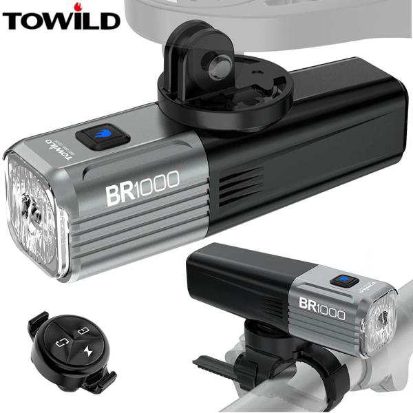 【即納】トゥワイルド BR1000 ヘッドライト リモコン付属 シルバー/ブラック USB-TYPE-C充電 TOWILD